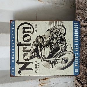 Norton Motorcycle Reproduction Metal Sign
